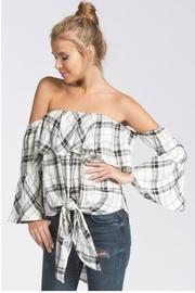  Plaid Tiefront Top