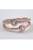  14k Rose Gold Morganite And Diamond Stackable Band