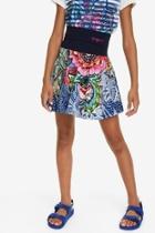  Floral Flared Skirt Segur