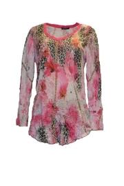  Pink Printed Top