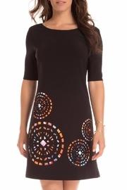  Multicolor Orange-black Dress