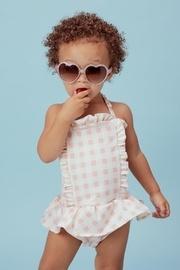  Pink Gingham Swimsuit