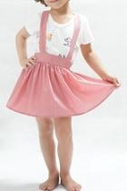  Suspender Pink Skirt