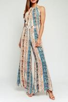  Leopard Border Jumpsuit