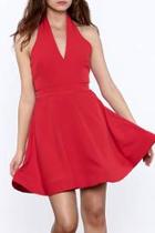  Bold Red Sleeveless Dress