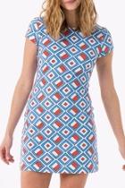  Geometric Shirt Dress
