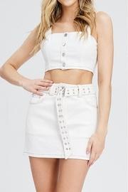  Button Crop Top