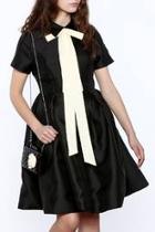  Neck Bow Dress