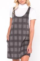  Plaid Layered Dress