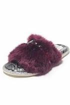  Fluffy Embellished Slipper