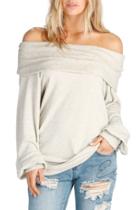  Loose Off Shoulder Top
