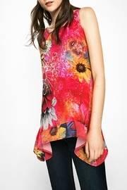  Red Floral Tank
