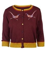  Plum Pheasant Cardigan