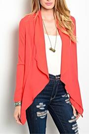  Red Waterfall Cardigan