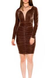  Plunging Velvet Dress