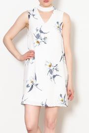 Floral Choker Cut Out Dress