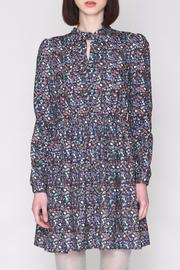  Floral Tie Neck Dress