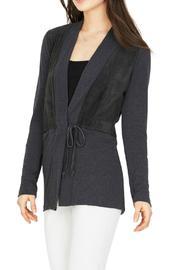  Suede Front Cardigan