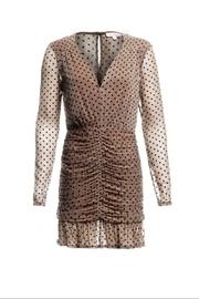  Shirred Polkadot Dress