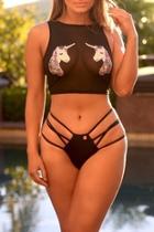  Unicorn Fishnet Top