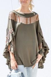  Boho Ruffle Top