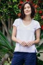  Short Sleeve Tee W/ Gauze Hem