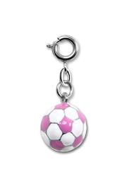  Pink Soccer Ball Charm