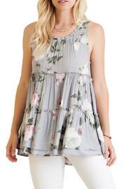  Grey Floral Tank