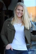  Cropped Zipper Jacket