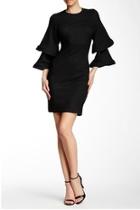  Crease Bell-sleeved Dress