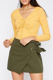  Ruched Knit Top