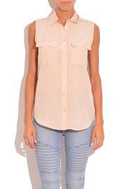  Sleeveless Nude Blouse