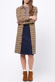  Plaid Belted Coat