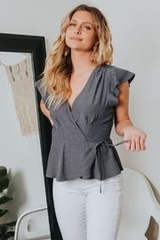  Lilium Ruffle Wrap Top
