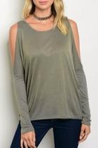  Olive Cold High Low Top