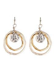  Two Tone Circle Earrings