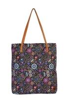  Black-&-blue Sugar-skull-tote-bag