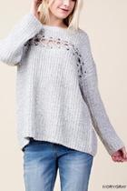  Lace Across Sweater