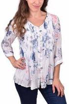  Crushed Button Front Blouse