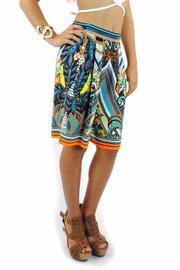  Floral Orange Bermudas