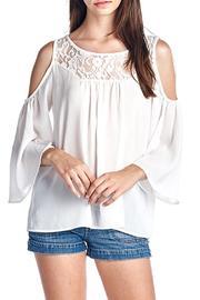 Lace Cold Shoulder Top