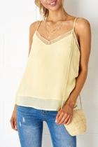  Yellow Lace Cami