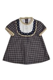  Brown Plaid Dress