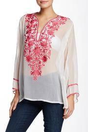  Pink Embroidery Design Top