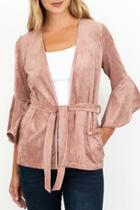 Karina Belted Bell Sleeve Jacket