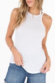  High Neck White Tank