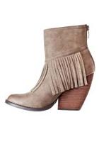  Taupe Fringed Bootie