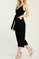  Cropped Black Jumpsuit