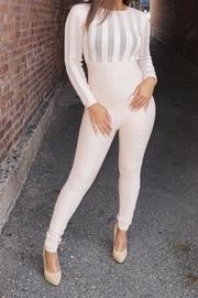  Blush Bandage Jumpsuit