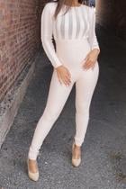  Blush Bandage Jumpsuit